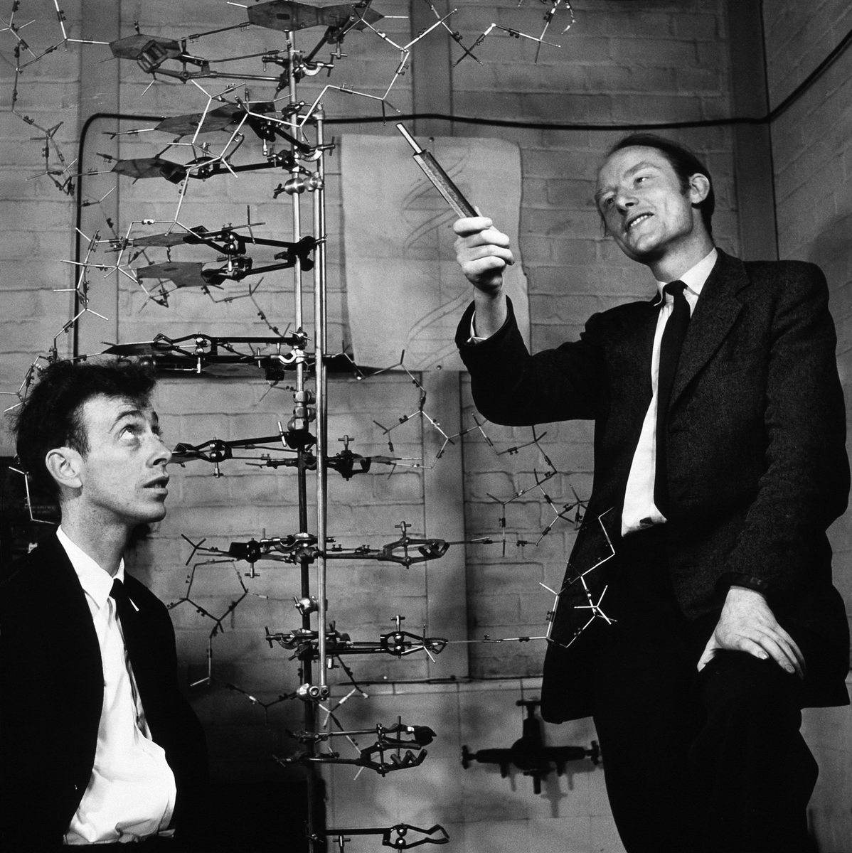 Watson and Crick (discoverers of the double helix)