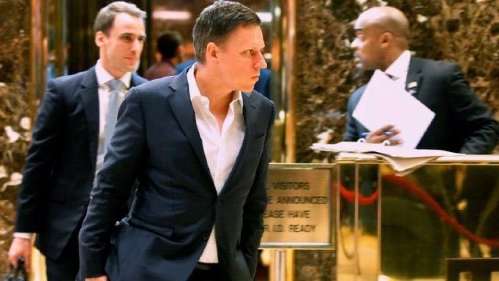 Peter Thiel (legendary investor and co-founder of Paypal + Palantir)
