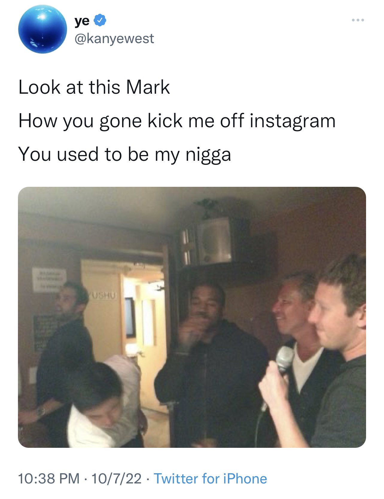 Mark Zuckerberg (Facebook/Meta) and Kanye West