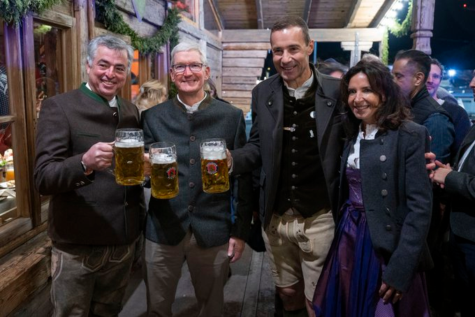 Tim Cook (CEO of Apple) at Oktoberfest