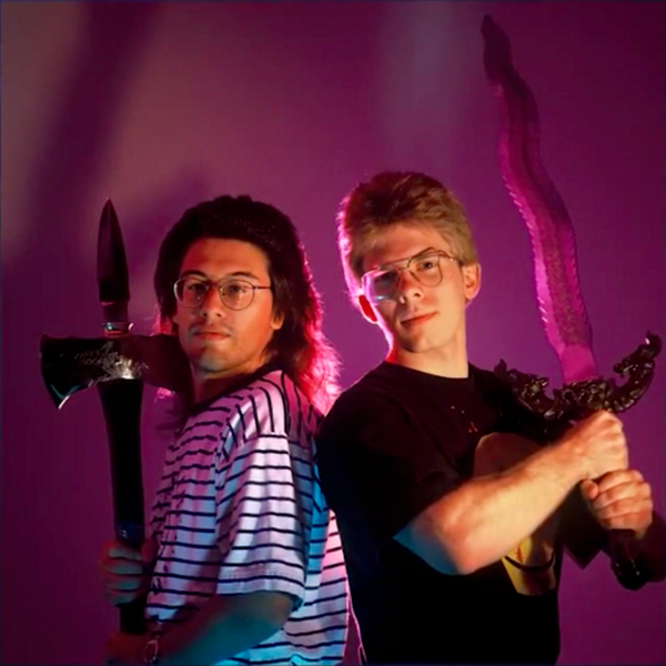 John Romero and John Carmack (creators of DOOM)